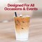 Crystal Clear Plastic Disposable Party Cups - 12 oz. (500 Cups)